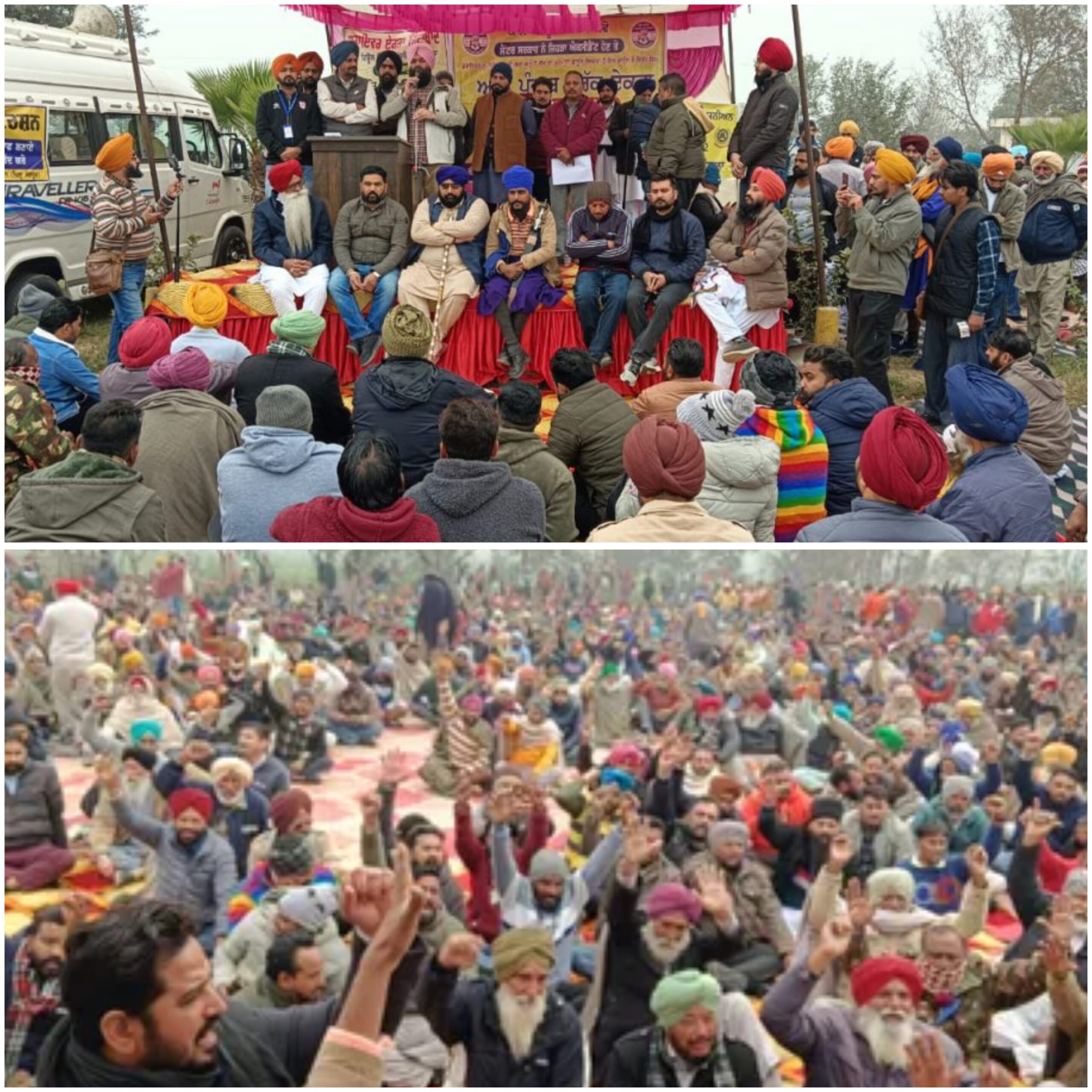 ਟਰੱਕ ਅਪਰੇਟਰਾਂ ਤੇ ਡਰਾਈਵਰਾਂ ਵੱਲੋਂ ਹਿੱਟ ਐਂਡ ਰਨ ਕਾਨੂੰਨ ਦੇ ਖ਼ਿਲਾਫ਼ ਬਠਿੰਡਾ-ਚੰਡੀਗੜ੍ਹ ਨੈਸ਼ਨਲ ਹਾਈਵੇ ’ਤੇ ਸੂਬਾਈ ਧਰਨਾ